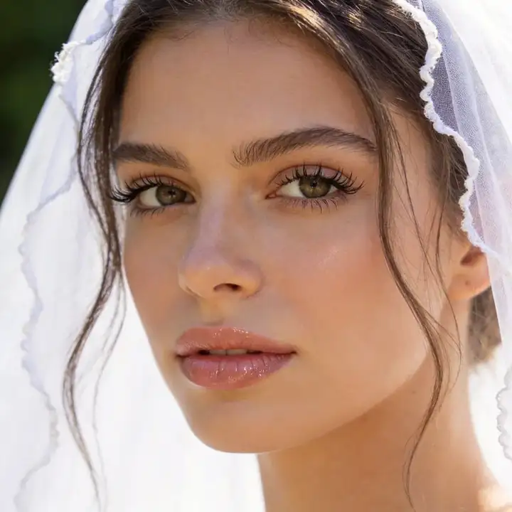 Natural bridal makeup look