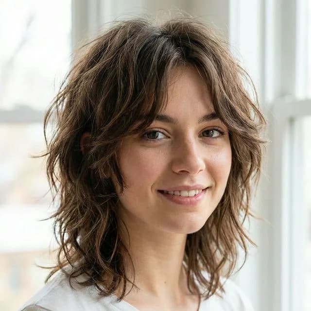 AI virtual try-on wolf cut on medium wavy hair 2026 trend