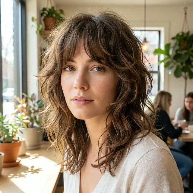 AI virtual try-on wolf cut on medium wavy hair 2026 trend